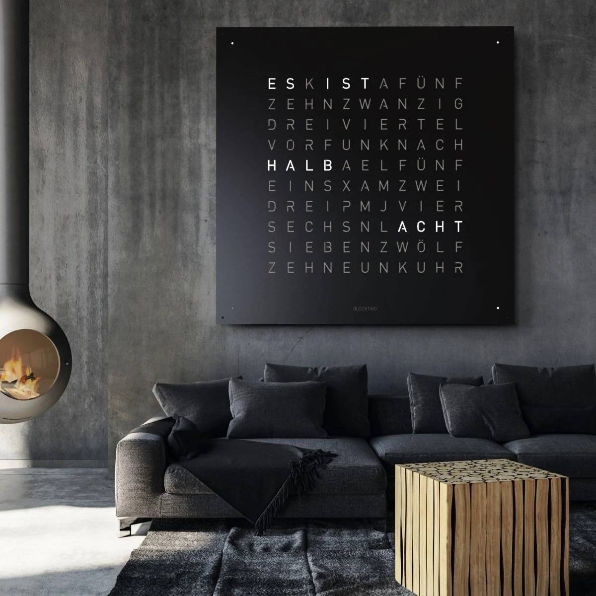 Qlocktwo Earth 180 - Pepper